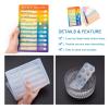 Fashewelry Memo Silicone Mold Set Including 2pcs Memo Board Resin Molds & 12pcs Sliding Button Casting Mould 1pcs Ballpoint Pen Mould & 6pcs Book Rings & 1pcs Notebook Cover for Making Check List view 4