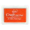 Craft Ink Pad for Rubber Stamps, Paper, Wooden, Fabric, Scrapbooking, Non-Toxic Finger Ink Pads for Kids (Orange) view 1