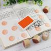 Craft Ink Pad for Rubber Stamps, Paper, Wooden, Fabric, Scrapbooking, Non-Toxic Finger Ink Pads for Kids (Orange) view 3