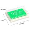 Craft Ink Pad for Rubber Stamps, Paper, Wooden, Fabric, Scrapbooking, Non-Toxic Finger Ink Pads for Kids (Emerald Green) view 2