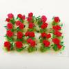 NWFashion 40PCS Miniature Colorful Flower Cluster Groups Grass Tufts Miniature Static Scenery Model (White) view 2