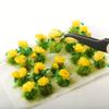NWFashion 40PCS Miniature Colorful Flower Cluster Groups Grass Tufts Miniature Static Scenery Model (Yellow) view 4