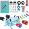 LFSUM 4 Arm Cup Turner for Crafts Tumbler,Multi Tumbler Spinner Machine Kit,Tumbler Turner DIY Glitter Epoxy Resin Tumblers (4X-Cup-Blue) view 1