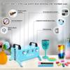 LFSUM 4 Arm Cup Turner for Crafts Tumbler,Multi Tumbler Spinner Machine Kit,Tumbler Turner DIY Glitter Epoxy Resin Tumblers (4X-Cup-Blue) view 2