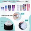 LFSUM 4 Arm Cup Turner for Crafts Tumbler,Multi Tumbler Spinner Machine Kit,Tumbler Turner DIY Glitter Epoxy Resin Tumblers (4X-Cup-Blue) view 4
