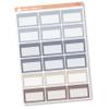 1/2 Box Appt Planner Labels, Half Box Appointment Stickers, Color Print Planning Stickers (L-354) view 1