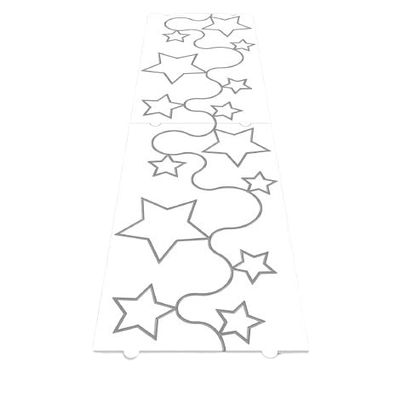 NineTribe Basics Groovy Patterns Stars and Stipples Patchwork Quilt Template - Long Arm Board Quilting Templates - Sewing Supplies