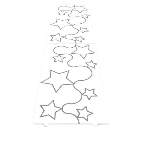 NineTribe Basics Groovy Patterns Stars and Stipples Patchwork Quilt Template - Long Arm Board Quilting Templates - Sewing Supplies