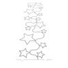 NineTribe Basics Groovy Patterns Stars and Stipples Patchwork Quilt Template - Long Arm Board Quilting Templates - Sewing Supplies view 1