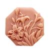 Soap Mold Silicone Soap Molds for Soap Making Craft DIY Handmade Chocolate Candy Cake Mold Hexagon Flowerr (14445) view 1