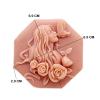 Soap Mold Silicone Soap Molds for Soap Making Craft DIY Handmade Chocolate Candy Cake Mold Hexagon Girl Rose Flower (12358) view 2