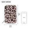 Bolaz Leopard Print Cheetah Pink Pencil Case Pen Case Pencil Bag Pouch Zipper Organizer Stationery School Bag Holder Makeup Bag for Kids Teen Office view 4