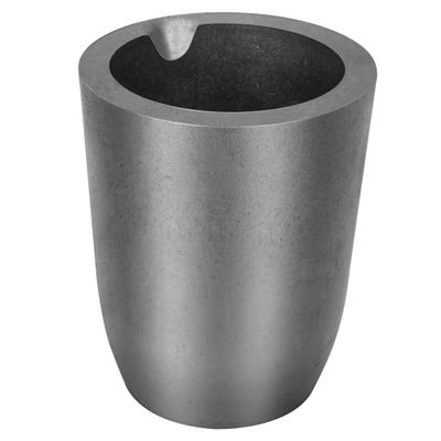CANALHOUT 8kg #N8 Silicon Carbide Graphite Crucible with Pouring Spout,Crucibles for Melting Metal,Withstand The High Temperature 1800(3272F),Melting Casting Refining Aluminum Gold Silver Copper