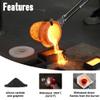 CANALHOUT 8kg #N8 Silicon Carbide Graphite Crucible with Pouring Spout,Crucibles for Melting Metal,Withstand The High Temperature 1800(3272F),Melting Casting Refining Aluminum Gold Silver Copper view 3