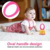 Hand Bell, 2pcs Handheld Children Rattle Shaker Rattle Toy Hand Percussion Jingle for Kids Cage view 4