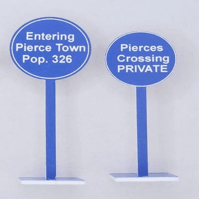 Model Railroad Street Sign Scenery - Custom Made, Personalized - Comfort House # M0115 Mini Sign