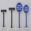 Model Railroad Street Sign Scenery - Custom Made, Personalized - Comfort House # M0115 Mini Sign view 3