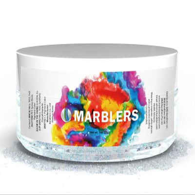 MARBLERS White Mica Powder [White Blue Pearl] 1oz (28g) Cosmetic Grade Pigment, Epoxy Resin, Soap Making, Candle, Nail Art, Bath Bombs, Body Butter, DIY Crafts, Vegan, Cruelty Free