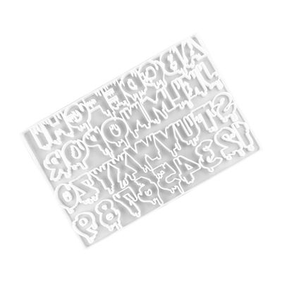 Ciieeo Silicone Alphabet Mold for Keychains and Pendants Easy to Use Smooth for Effortless Demolding for Beginners and Professionals Supports Repeated Use