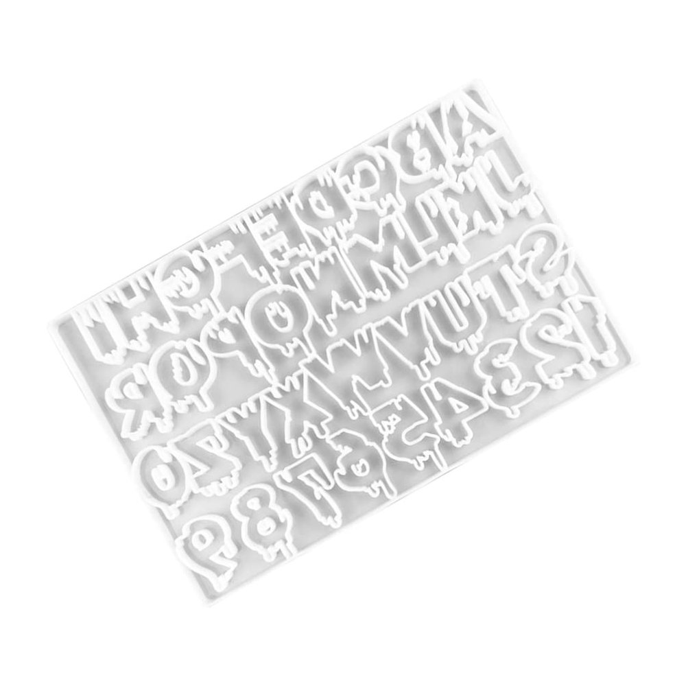 Ciieeo Silicone Alphabet Mold for Keychains and Pendants Easy to Use Smooth for Effortless Demolding for Beginners and Professionals Supports Repeated Use
