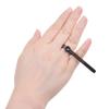 Kare & Kind 2X Ring Sizer Measuring Tool - US Size 1-17 - Measure Finger Size Accurately - Reusable Clear Print with Magnifying Glass - Jewelry, Ring - (Black/White) view 2