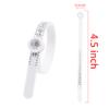 Kare & Kind 2X Ring Sizer Measuring Tool - US Size 1-17 - Measure Finger Size Accurately - Reusable Clear Print with Magnifying Glass - Jewelry, Ring - (Black/White) view 3