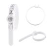 Kare & Kind 2X Ring Sizer Measuring Tool - US Size 1-17 - Measure Finger Size Accurately - Reusable Clear Print with Magnifying Glass - Jewelry, Ring - (Black/White) view 4