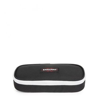 EASTPAK Oval Single Pencil case, 22 cm, Kontrast Grey White (Black), Contrast Grey White, One Size, Bag & pocket accessories