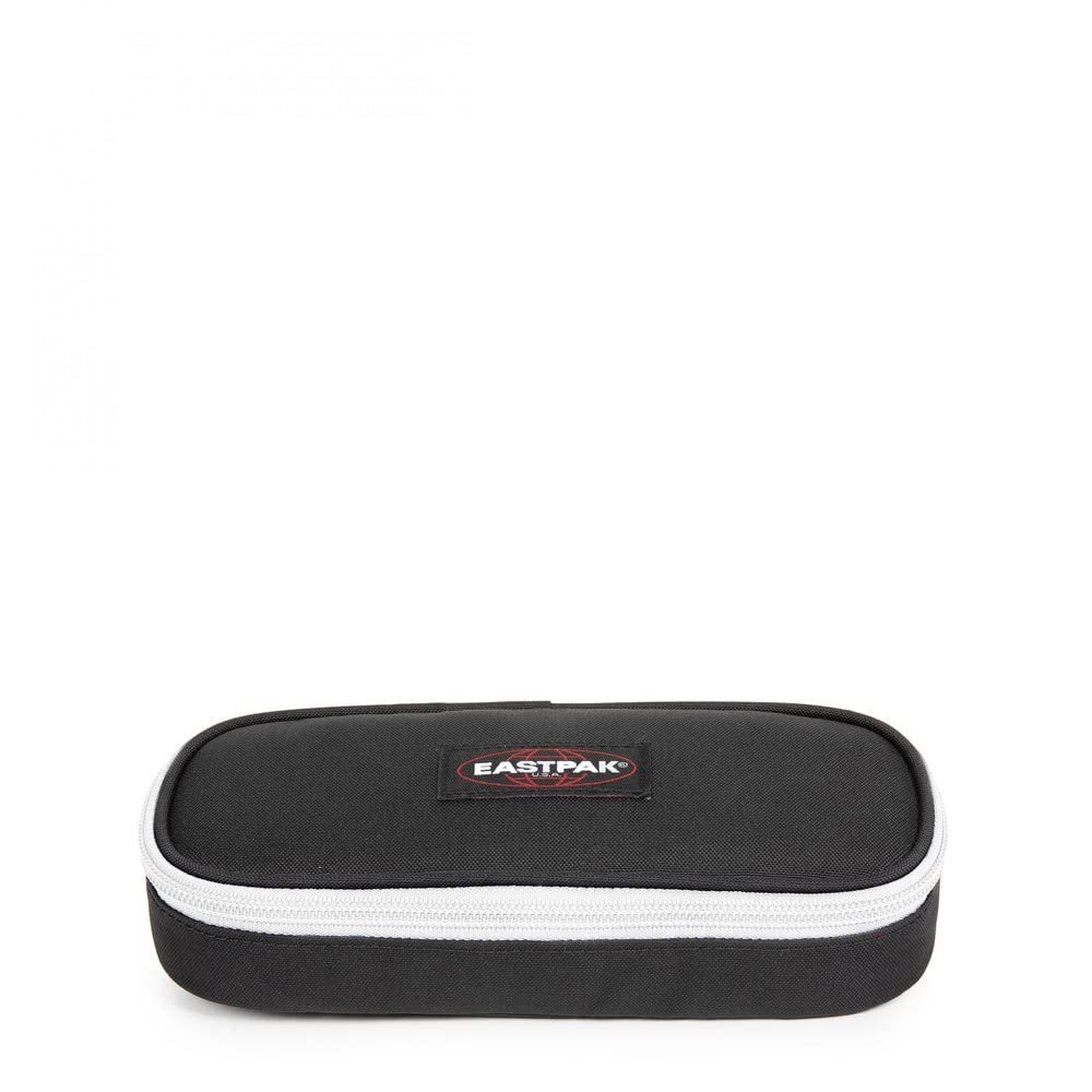 EASTPAK Oval Single Pencil case, 22 cm, Kontrast Grey White (Black), Contrast Grey White, One Size, Bag & pocket accessories