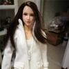 1/6 Scale Female Head Sculpt, Pale Skin Planted Hair Girl Head Carved for 12inch Action Figure Body Doll (Brown Hair) view 3