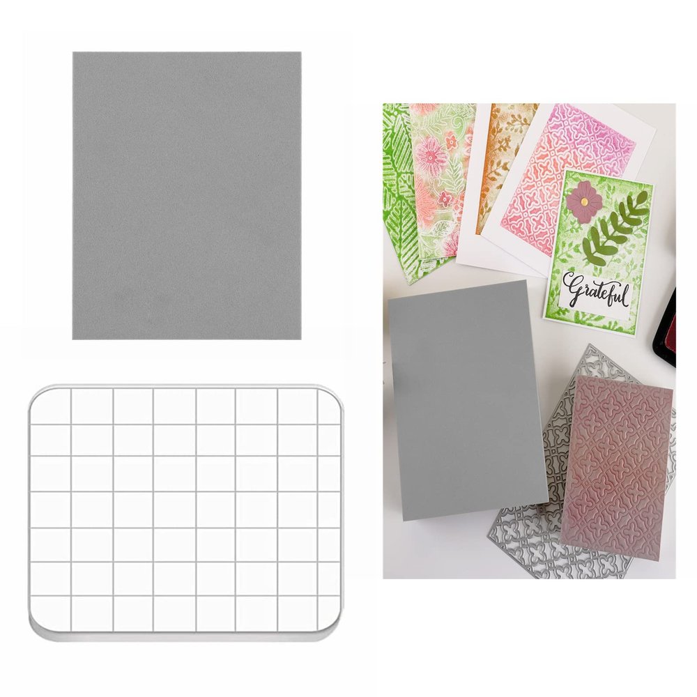 2 PCS Stamping Foams with 1 Stamping Block Set Scrapbooking Reusable Moldable Foam Blocks DIY Scrapbooking Tool Craft Embossing Cardmaking Template Soft Stamping Foam Heat Stamp Handmade Gift Card