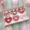 Trdxxx Heart Donut Cutting Die, Paper Die Cuts, Cutting Dies for Card Making, Metal Die Cut Stencil for DIY Crafts Scrapbook Album Paper Card view 1