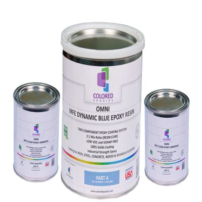 colored epoxies Dynamic Blue Epoxy Resin for Bar Tops, Table Tops, Wood, Concrete, Epoxy Art & Crafts 1.5 Gallon