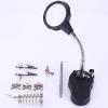 Microscope Accessories Kit 3.5X 12X Soldering Magnifying Glass Thired Hand Magnifier with Light Microscope Slides (Color : 3.5X 12X) view 2