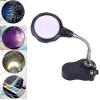 Microscope Accessories Kit 3.5X 12X Soldering Magnifying Glass Thired Hand Magnifier with Light Microscope Slides (Color : 3.5X 12X) view 3