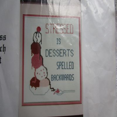 Counted Cross Stitch Desserts Kit
