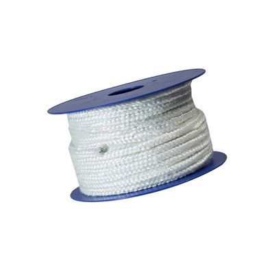 Ceramic Fiber Rope Seal Gasket - Square Braided 10 x 10Mm, High Temperature Gasket Seal for Boiler Furnace Oven Kiln Casting,50M
