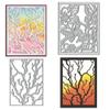 2 Frame Leaves Dies for Card Making, Butterfly Flower Background Cutting Die for Scrapbooking on Clearance Paper Crafting Decor DIY Album view 1