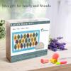 clubevy Latch Hook Kits DIY Cushion Cross Stitch Kits Embroidery for Adults Beginner DIY Needlework Rectangle Floor Desk Mat Home Decoration (Wood) view 4