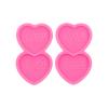 AMZTOART 2PC Silicone Resin Phone Grip Socket Molds Epoxy Heart with Heart Beat Line ICU Letters Mold DIY Casting Making for Badge Reel view 3