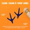 Chicken Footprints Tracks Rubber Stamp for Stamping Crafting Planners - 1/2 Inch Mini view 2