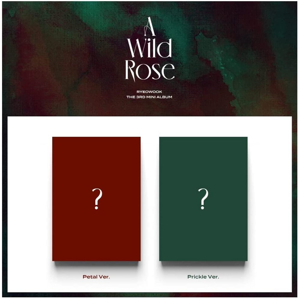 Ryeo Wook - A Wild Rose [Full Set ver.] (3rd Mini Album) 2Albums+CultureKorean Gift(Decorative Stickers,Photocards,Top Loader Stcikers)