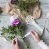 Didiseaon 10pcs Foam Floral Handle Bridal Bouquet Holder Floral Foam Holder Artificial Flower Wedding Party Supplies for Bridal Fresh Flowers Silk view 2