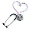 Iron On Patch/Applique - Embroidered Light Lavender Stethoscope - Craft Projects Embroidered Iron on Patch Sew On for Clothing Applique for Jackets, Hats, Backpacks Repair Patches for Craft view 1