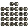 Belts.com LeatherCraft A to Z (26 PCS) 1-1/8" Antique Silver Letter Initial Alphabet Conchos Screw Back Concho view 1