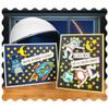 Alien Robots Planet Stars Earth Dies and Stamps Sets for Card Making DIY Scrapbooking To the Moon & Black Words Transparent Silicone Seal Stamping Stamps for Paper Crafting Arts Crafts Scrapbook Decor view 3