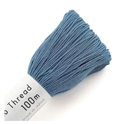 Olympus Sashiko Thread - 100m Skein - Denim Blue Cotton