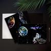 Scratch & Engraving Art Paper(16"x 11.2") for Teens & Adult, Rainbow Sketch Cosmos Astronaut Starry Sky Painting Scratchboard, Craft Kits: 3 Pack with 5 Tools - Drawing Pens, Clean Brush(Space Series) view 3