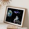 Scratch & Engraving Art Paper(16"x 11.2") for Teens & Adult, Rainbow Sketch Cosmos Astronaut Starry Sky Painting Scratchboard, Craft Kits: 3 Pack with 5 Tools - Drawing Pens, Clean Brush(Space Series) view 4