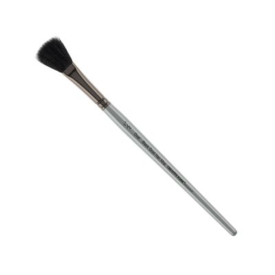 Creative Mark Goat Hair Mop Brush - 1/2" Oval, Natural Goat Hair for Watercolor, Oil, Acrylic & Makeup Blending UltraSoft Black Hair ShortHandle, HighAbsorbency Artist Mop